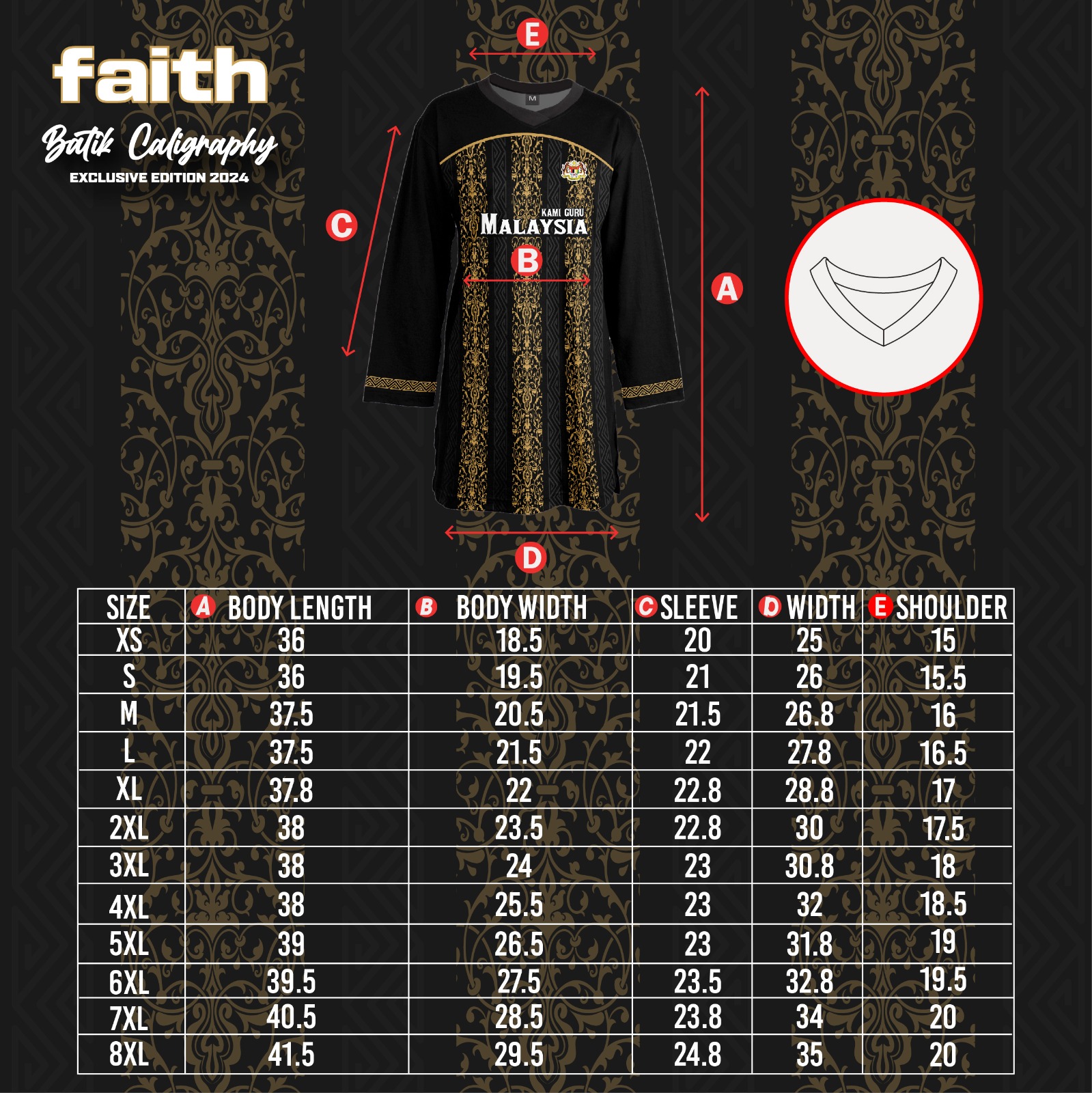 Size Chart Muslimah